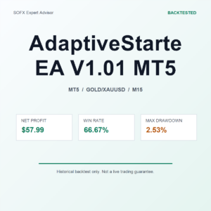 AdaptiveStartegy EA V1.01 MT5 MT5 Expert Advisor cover