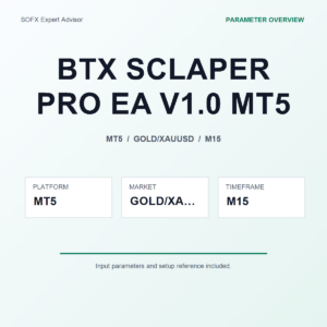BTX SCLAPER PRO EA V1.0 MT5 MT5 Expert Advisor cover