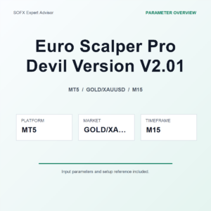 Euro Scalper Pro Devil Version V2.01 MT5 Expert Advisor cover