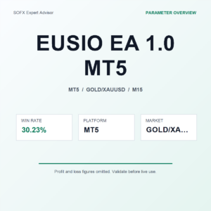 EUSIO EA 1.0 MT5 MT5 Expert Advisor cover