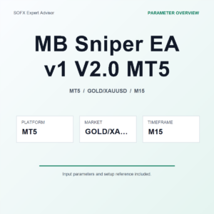 MB Sniper EA v1 V2.0 MT5 MT5 Expert Advisor cover