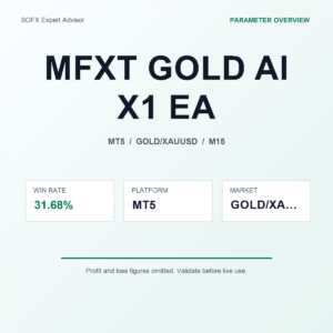 MFXT GOLD AI X1 EA MT5 Expert Advisor cover