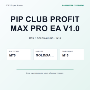 PIP CLUB PROFIT MAX PRO EA V1.0 MT5 Expert Advisor cover