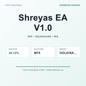 Shreyas EA V1.0 MT5 Expert Advisor cover