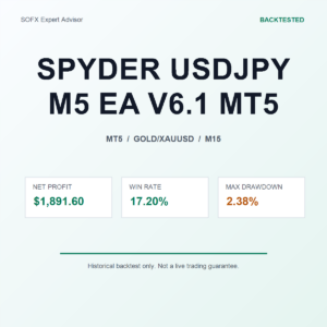 SPYDER USDJPY M5 EA V6.1 MT5 MT5 Expert Advisor cover