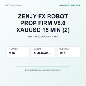 ZENJY FX ROBOT PROP FIRM V5.0 XAUUSD 15 MIN (2) MT5 Expert Advisor cover