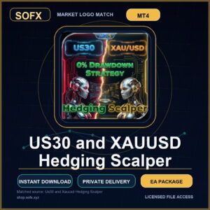 US30 and XAUUSD Hedging Scalper MT4 Expert Advisor cover