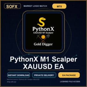 PythonX M1 Scalper XAUUSD EA MT5 Expert Advisor cover