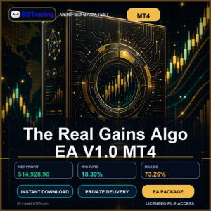 The Real Gains Algo EA V1.0 MT4 MT4 Expert Advisor cover