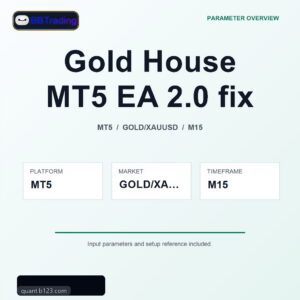 Gold House MT5 EA 2.0 fix MT5 Expert Advisor cover