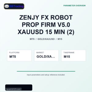 ZENJY FX ROBOT PROP FIRM V5.0 XAUUSD 15 MIN (2) MT5 Expert Advisor cover
