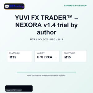 YUVI FX TRADER™ – NEXORA v1.4 trial by author MT5 Expert Advisor cover