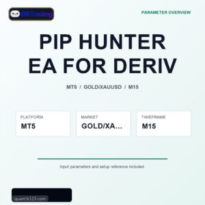 PIP HUNTER EA FOR DERIV MT5 Expert Advisor cover