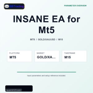 INSANE EA for Mt5 MT5 Expert Advisor cover