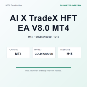 AI X TradeX HFT EA V8.0 MT4 MT4 Expert Advisor cover