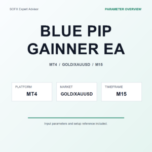 BLUE PIP GAINNER EA MT4 Expert Advisor cover