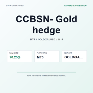 CCBSN- Gold hedge MT5 Expert Advisor cover