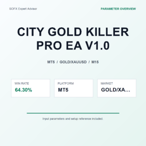 CITY GOLD KILLER PRO EA V1.0 MT5 Expert Advisor cover