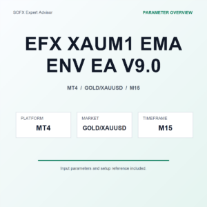 EFX XAUM1 EMA ENV EA V9.0 MT4 Expert Advisor cover