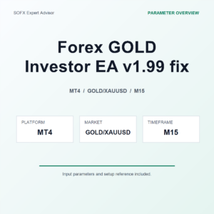 Forex GOLD Investor EA v1.99 fix MT4 Expert Advisor cover