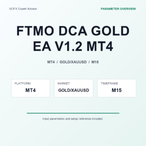 FTMO DCA GOLD EA V1.2 MT4 MT4 Expert Advisor cover