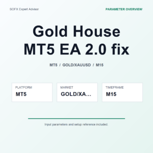 Gold House MT5 EA 2.0 fix MT5 Expert Advisor cover