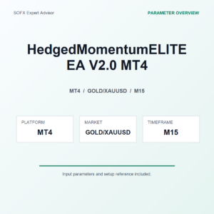 HedgedMomentumELITE EA V2.0 MT4 MT4 Expert Advisor cover