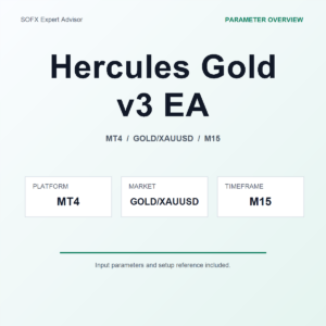 Hercules Gold v3 EA MT4 Expert Advisor cover