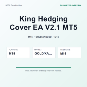 King Hedging Cover EA V2.1 MT5 MT5 Expert Advisor cover
