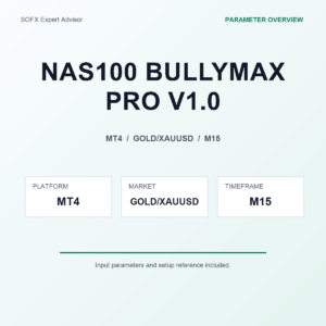 NAS100 BULLYMAX PRO V1.0 MT4 Expert Advisor cover