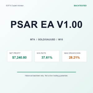 PSAR EA V1.00 MT4 Expert Advisor cover