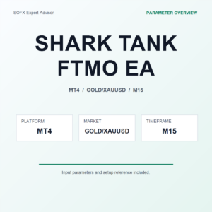 SHARK TANK FTMO EA MT4 Expert Advisor cover