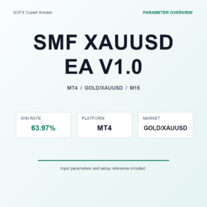 SMF XAUUSD EA V1.0 MT4 Expert Advisor cover