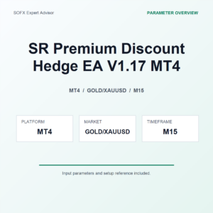 SR Premium Discount Hedge EA V1.17 MT4 MT4 Expert Advisor cover