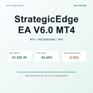 StrategicEdge EA V6.0 MT4 MT4 Expert Advisor cover