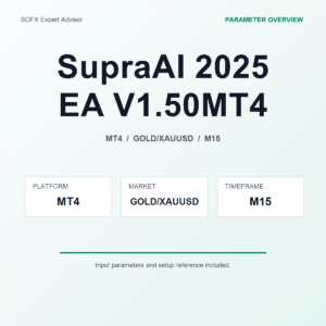 SupraAI 2025 EA V1.50MT4 MT4 Expert Advisor cover