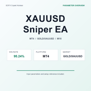 XAUUSD Sniper EA MT4 Expert Advisor cover