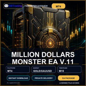 MILLION DOLLARS MONSTER EA V.11 MT4 Expert Advisor cover
