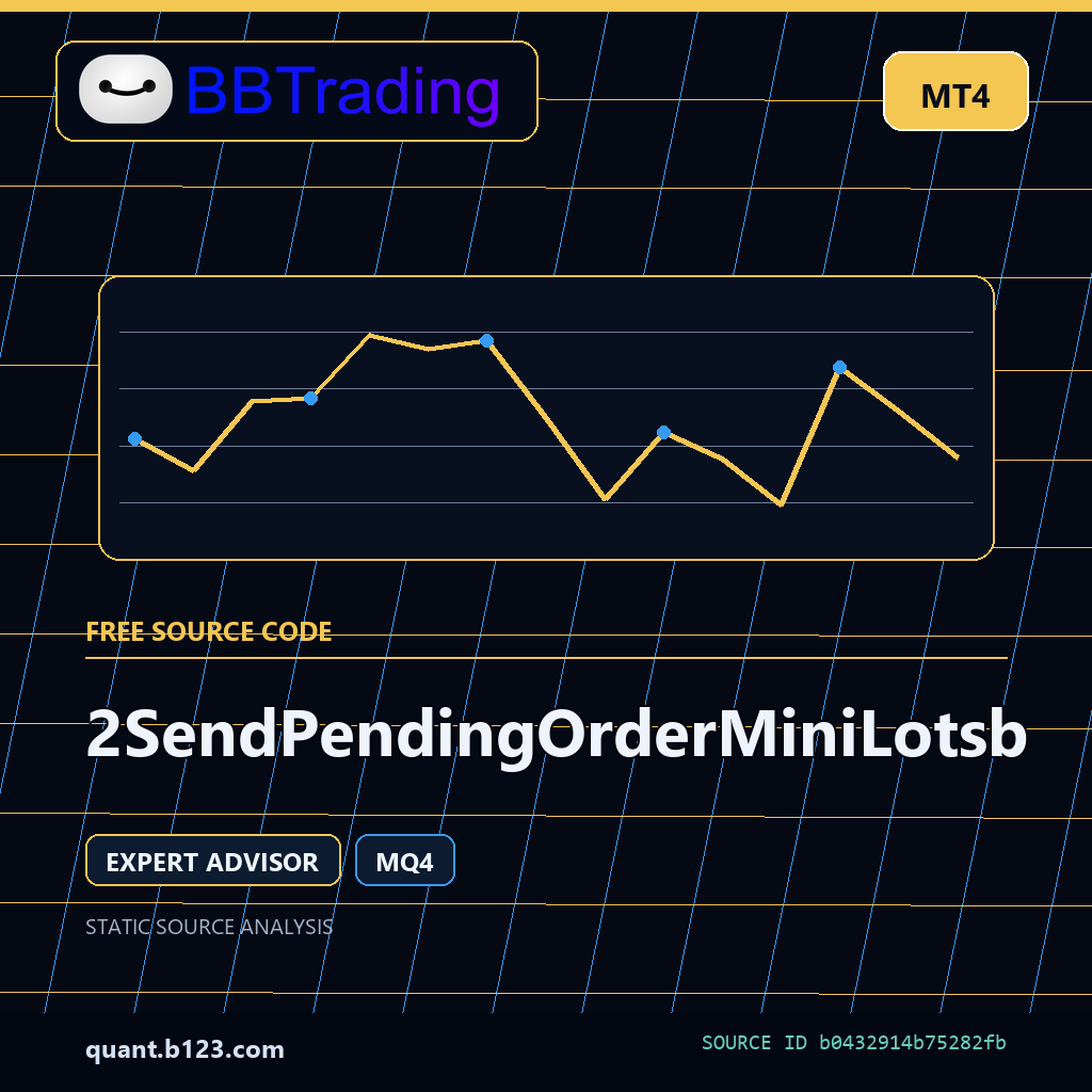 2sendpendingorderminilotsb-bbtrading-source-cover 2SendPendingOrderMiniLotsb MT4 EA source code download cover