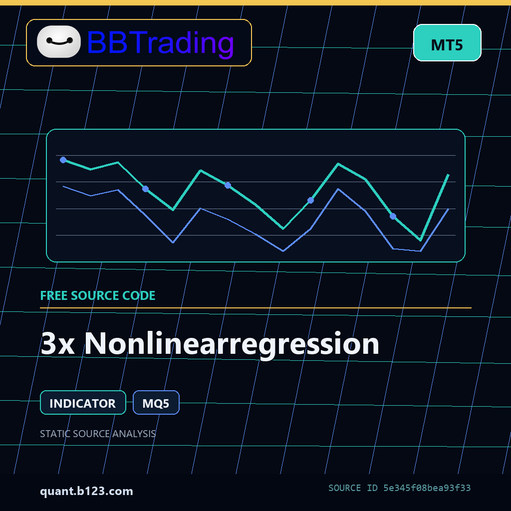 3x-nonlinearregression-bbtrading-source-cover 3x Nonlinearregression MT5 indicator source code download cover