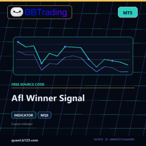 Afl Winner Signal MT5 indicator source code download cover