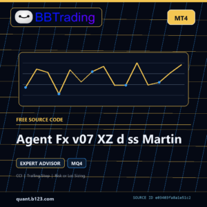 Agent Fx v07 XZ d ss Martin MT4 EA source code download cover