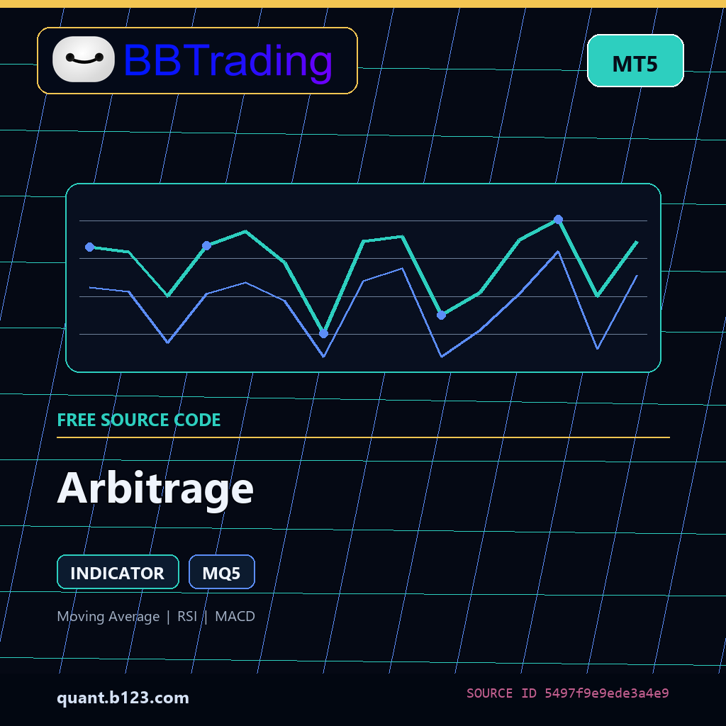 arbitrage-bbtrading-source-cover Arbitrage MT5 indicator source code download cover