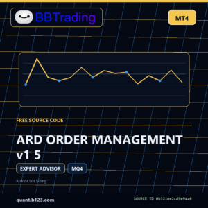 ARD ORDER MANAGEMENT v1 5 MT4 EA source code download cover