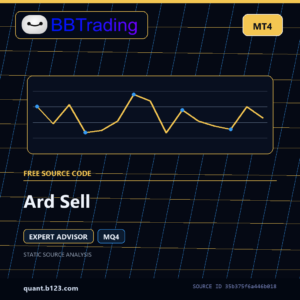 Ard Sell MT4 EA source code download cover