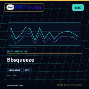 Bbsqueeze MT5 indicator source code download cover