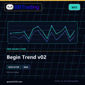 Begin Trend v02 MT5 indicator source code download cover