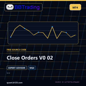 Close Orders V0 02 MT4 EA source code download cover