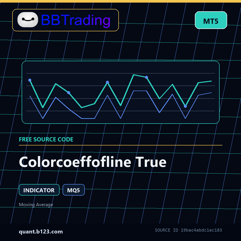 colorcoeffofline-true-bbtrading-source-cover Colorcoeffofline True MT5 indicator source code download cover