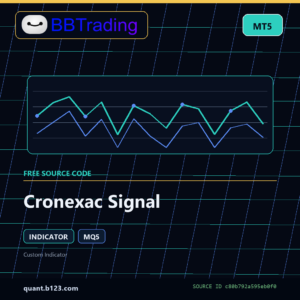 Cronexac Signal MT5 indicator source code download cover